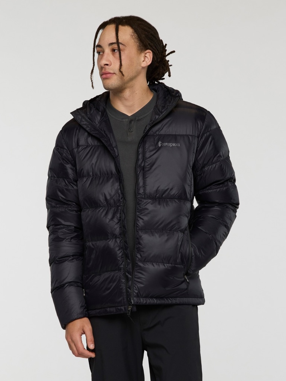 cotopaxi Men's Black Quilted Hooded Puffer Jacket